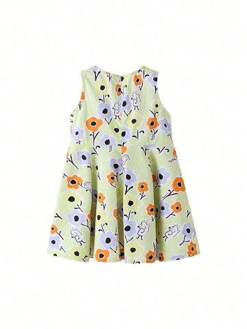 Girls' Summer Fashion Tank Top Sleeveless Dress