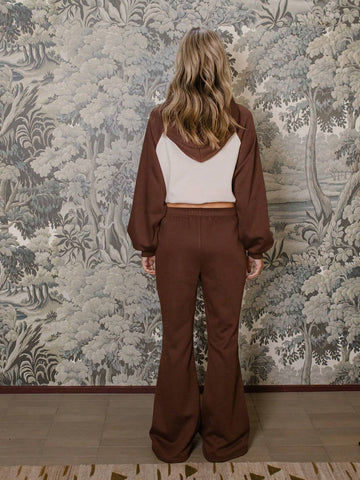 Aralina Polyester Pull On Low Rise Flared Sweat Pants