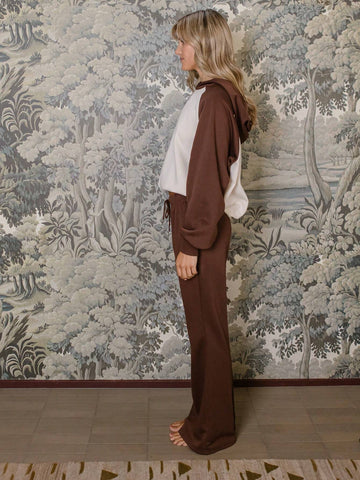 Aralina Polyester Pull On Low Rise Flared Sweat Pants