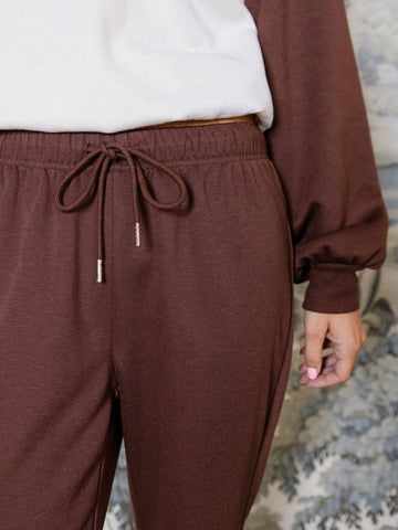 Aralina Polyester Pull On Low Rise Flared Sweat Pants