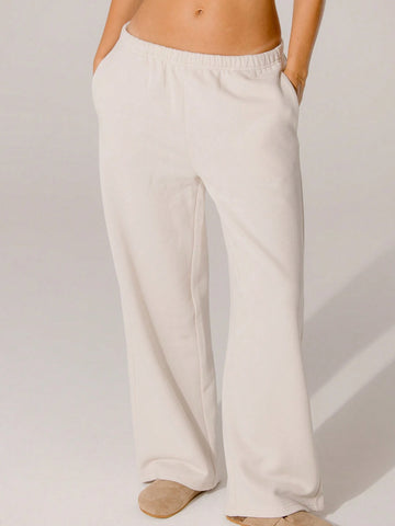 Aralina Relaxed Mid-Rise Elastic Waist Straight Leg Trackpant