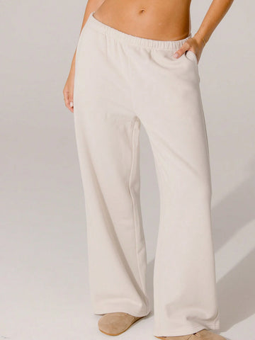 Aralina Relaxed Mid-Rise Elastic Waist Straight Leg Trackpant