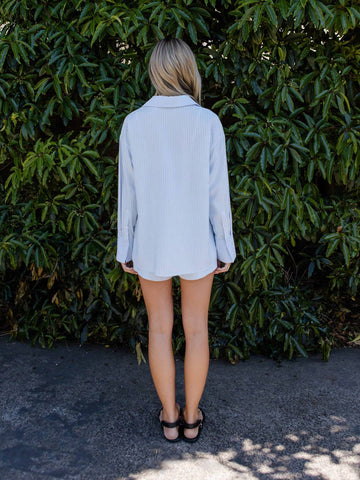 Striped French Cuff Button Front Shirt