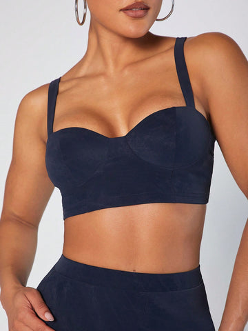 Crop Cami Top & Split Thigh Skirt Set