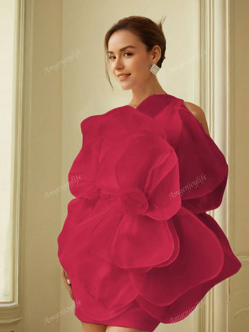 Women's 3D Floral Pattern Formal Dress, Party Dress