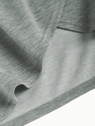 Asymmetrical Hem Long Sleeve Hoodie Dress