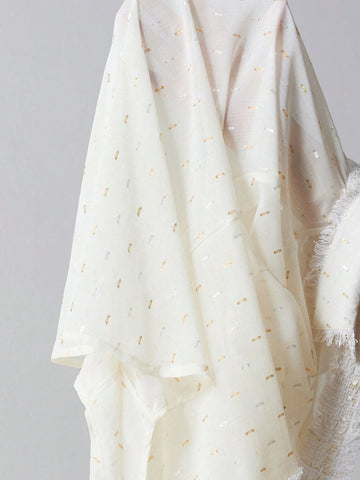 Aveloria Modichic Elegant Commuter Formal Foil Chiffon Fabric Collar & Cuff Tweed Trim Long Sleeve Blouse For Women