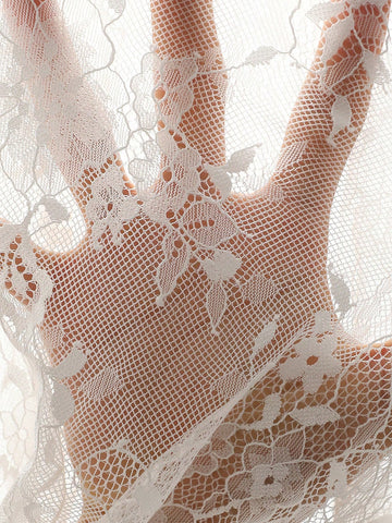 Aveloria Modichic Elegant Sheer Lace Shirt With Chest Pocket And Collar, Long Sleeve Blouse For Women, Spring