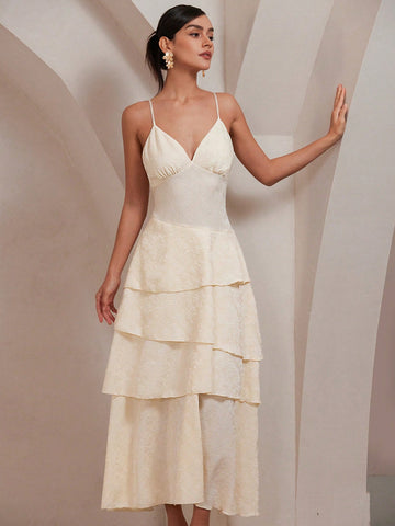 Aveloria Rosie Casual Sleeveless Jacquard Patterned Dress, Minimalist And Fashionable For Everyday Wear