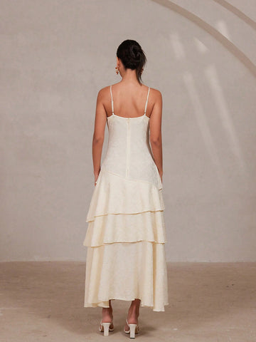 Aveloria Rosie Casual Sleeveless Jacquard Patterned Dress, Minimalist And Fashionable For Everyday Wear