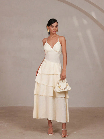 Aveloria Rosie Casual Sleeveless Jacquard Patterned Dress, Minimalist And Fashionable For Everyday Wear