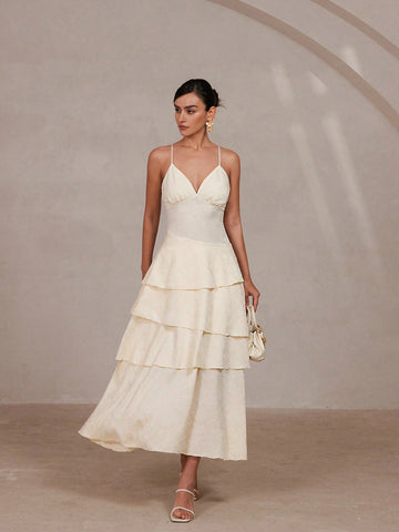 Aveloria Rosie Casual Sleeveless Jacquard Patterned Dress, Minimalist And Fashionable For Everyday Wear