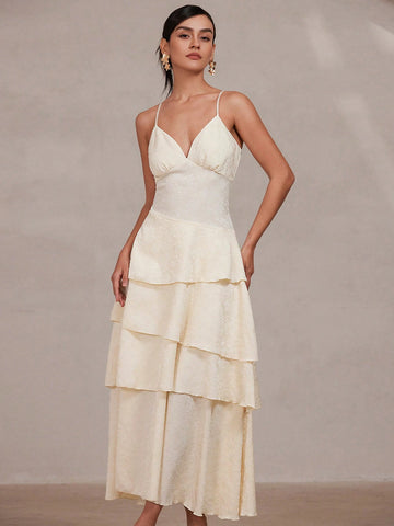 Aveloria Rosie Casual Sleeveless Jacquard Patterned Dress, Minimalist And Fashionable For Everyday Wear