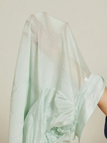 Rosie Elegant Romantic Floral 3D Decor Turn-Down Collar Button Long Sleeve Shirt