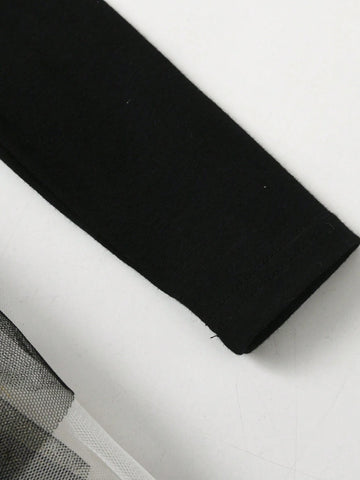 Princess Dress For Girls Uincorn Cartoon Children Birthday Party Costumes Black Asymmetric Tulle Young Girl Dress