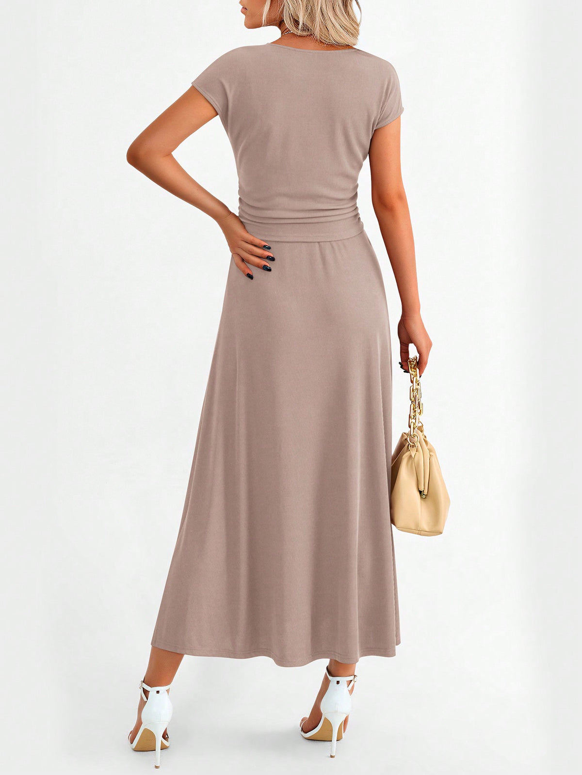 BTFBM Knit Tee & A-Line Maxi Skirt Set