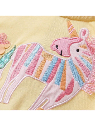 Baby Girl Unicorn Dress Rainbow Tulle Dress Pastel Dress Birthday Dress Toddler Photoshoot Dress