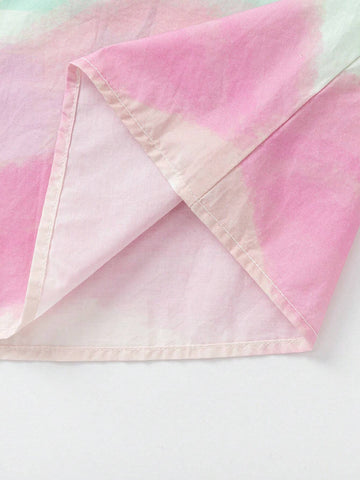 Balabala Baby Short Sleeve Shirt Children's Kids' Clothing Girls' Top Sweet 2024 Summer New Cotton T-Shirt