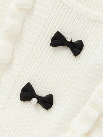 Balabala Balabala Girls' Dress, Butterfly Bow Dress, Stylish And Sweet