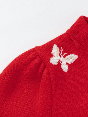 Balabala Balabala Girls' Princess Dress, 2025 Spring New Year With Tulle