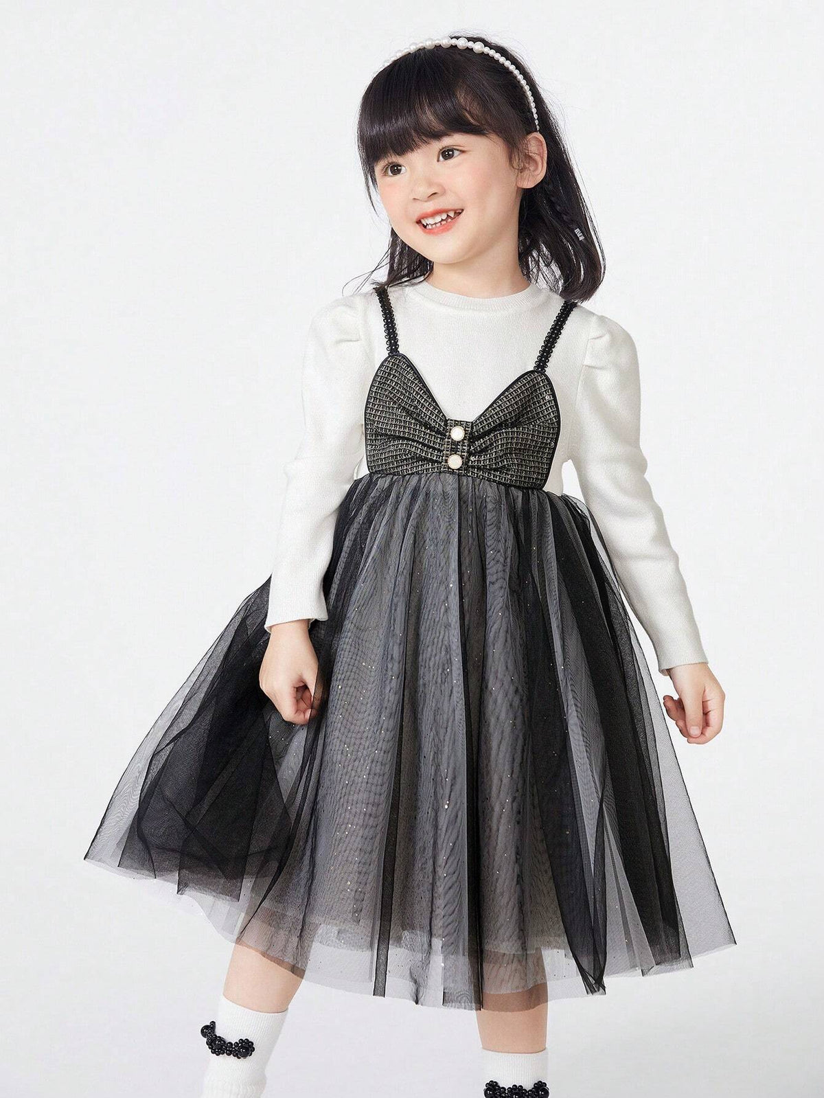 Balabala Balabala Young Girl Dress, Girls' New Princess Dress For Fall