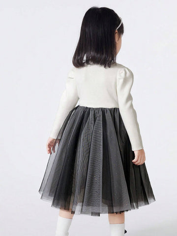 Balabala Balabala Young Girl Dress, Girls' New Princess Dress For Fall