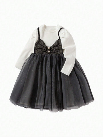 Balabala Balabala Young Girl Dress, Girls' New Princess Dress For Fall