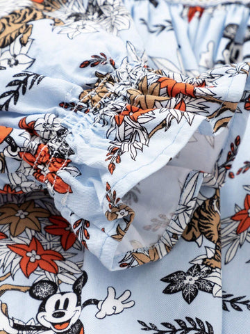 Balabala Children's Skirt, Autumn Fashion, Girls' Baby Dress With Cartoon Prints