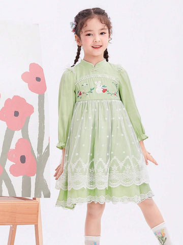 Balabala Girls' Dress, New Spring Collection For Baby Girls, Stylish And Charming Princess Dress For Little Girls, Kids's Dress