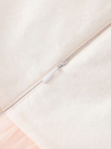 Balabala Girls' Dress Princess Dress 2024 New Summer Children's Dress Chinese Style Cheongsam Dress Mesh Skirt