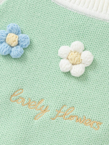 Balabala Girls' Dress Set Stylish Fashionable Floral Two-Piece Children's Autumn Fresh Literary