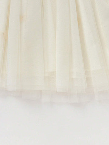 Balabala Girls' Dress, Young Girl' Mesh Skirt, New Autumn/Winter 2024