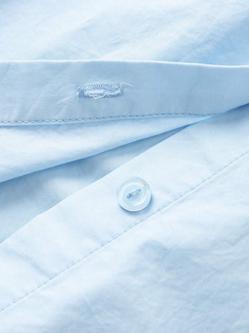 Balabala Kids' Dress, Baby Girls' Cotton Summer Dress, Sweet And Stylish Turn-Down Collar