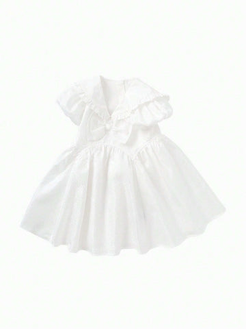 Balabala Kids' Summer Dress Bowknot Floral Girls' Dress