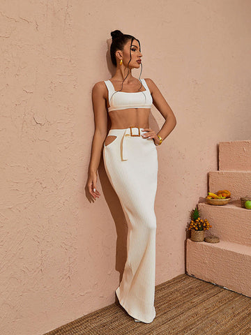 Beatrix Cutout Belted Bandage Set