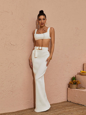 Beatrix Cutout Belted Bandage Set