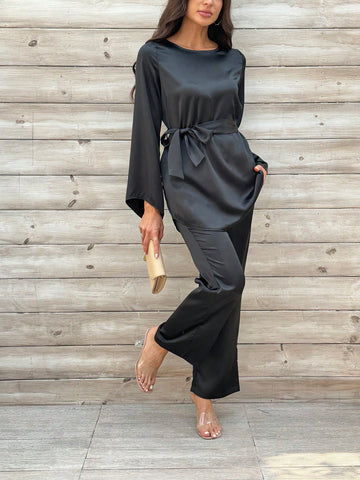 Belt Shirts And Pants Set