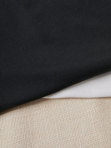 Black And White Bodycon Strapless Romper Set