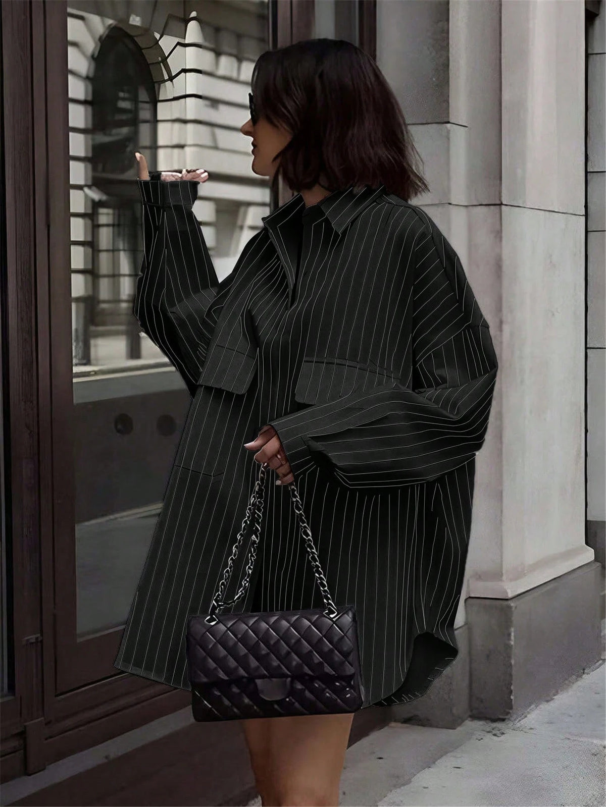 Black Long Sleeve Shirts For Women Simple Fashionable Daily Casual