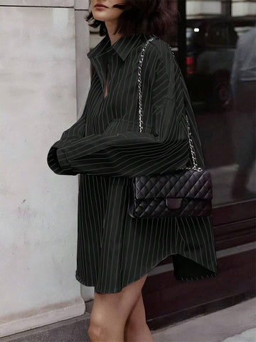 Black Long Sleeve Shirts For Women Simple Fashionable Daily Casual