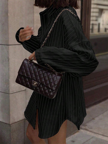 Black Long Sleeve Shirts For Women Simple Fashionable Daily Casual