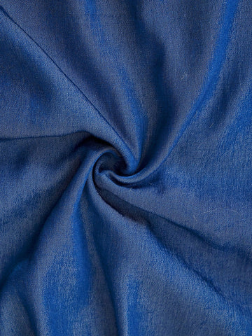 Young Girls French 3D Floral Accent Puff Sleeve Dress