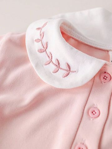 Blossori Young Girls' French Elegant Pink Knit Loose Dress, Autumn/Winter