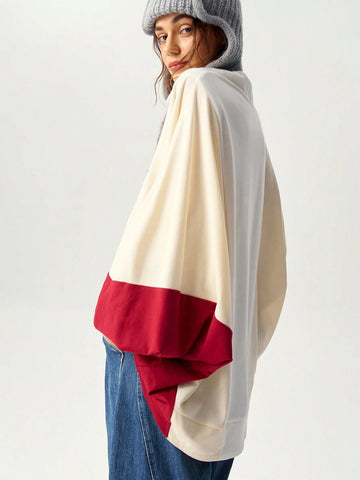 Women's Vacation Color Block Long Sleeve T-Shirt, Autumn