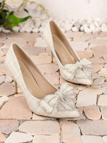 Bow Knot High-Heeled Shoes For Women, New Design Sexy Pointed Toe Shoes For Party