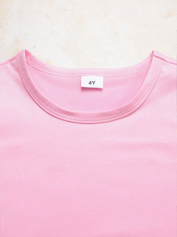 Boys' Ghost Letter Print Round Neck Short Sleeve Sportswear Casual T-Shirt For Summer