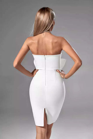Brooke White Bow Dress