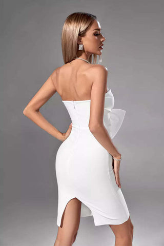 Brooke White Bow Dress