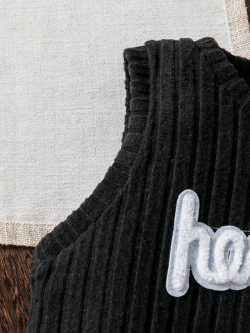 Brunch Girls Outfit - Colorful Ensemble With Fuchsia Textured Vest, White Shirt, And Dress