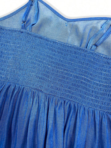 Buttoned Pocket Cami Dress